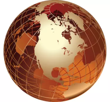 Golden America Sticker - TenStickers