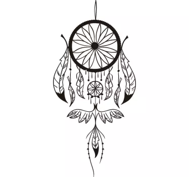 Indian dream catcher object wall decal - TenStickers