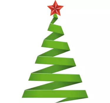Abstract Christmas Tree Sticker - TenStickers
