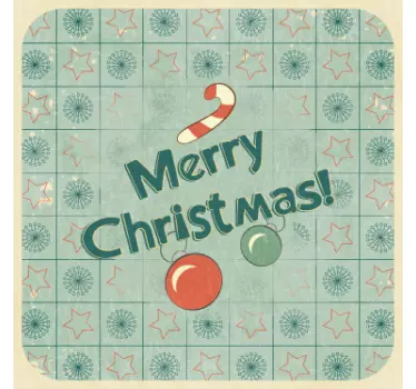 Merry Christmas Poster Decal - TenStickers