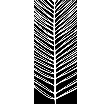 Tropical leaf window decal - TenStickers