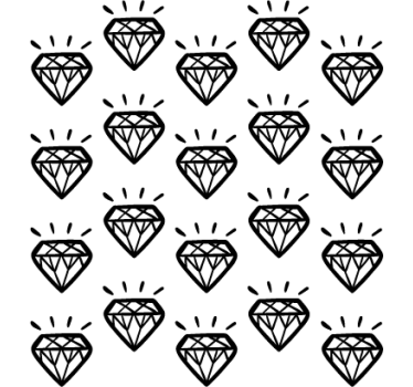 Object sticker geometric gem design - TenStickers