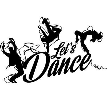 Let's dance wall decal - TenStickers