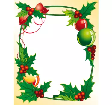 Christmas Frame Decal - TenStickers