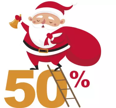 Customisable Christmas Promotion Decal - TenStickers