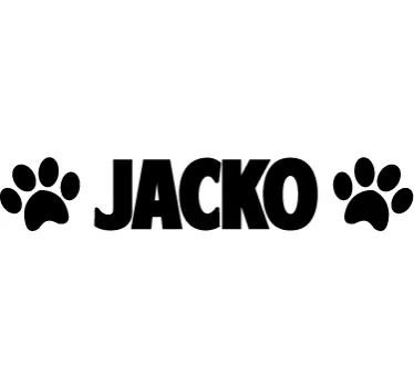 Personalized name label dog sticker - TenStickers