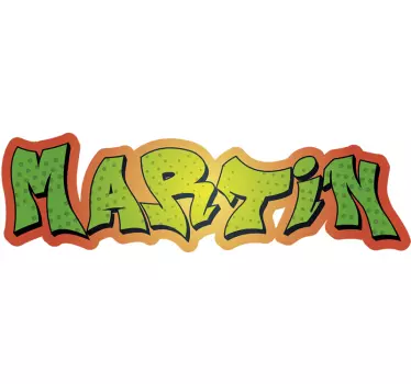 Graffiti customisable name bike sticker - TenStickers