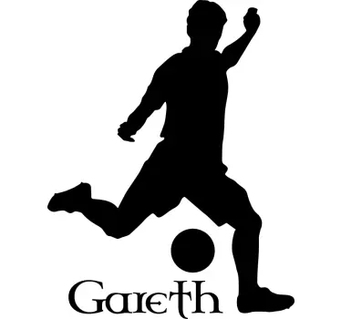Silhouette Gaelic Football Sticker - TenStickers