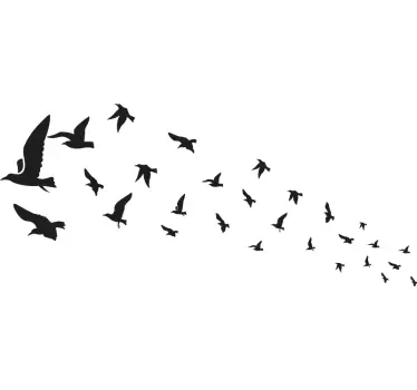 White Doves Headboard Sticker - TenStickers