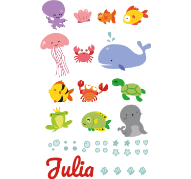 Under the Sea nautical sticker - TenStickers