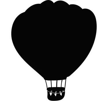 Air Balloon Chalkboard Sticker - TenStickers