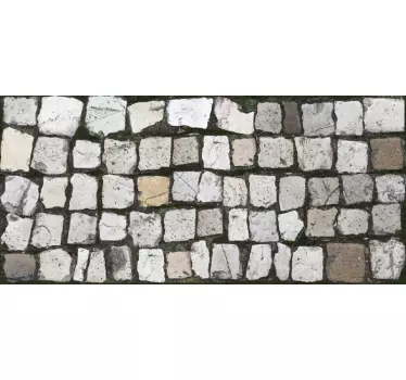 Cobble Stones Wall Mural Sticker - TenStickers