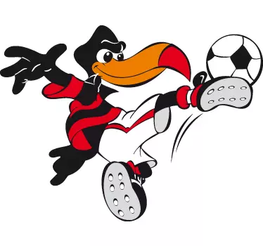 Bird Footballer Kids Sticker - TenStickers