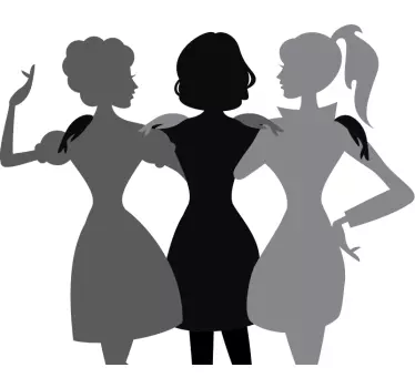 Runway Model Silhouette Wall Sticker - TenStickers
