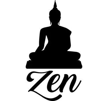 Yoga zen bathroom wall sticker - TenStickers