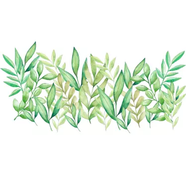 Leafy Headboard Wall sticker for Bedroom - TenStickers