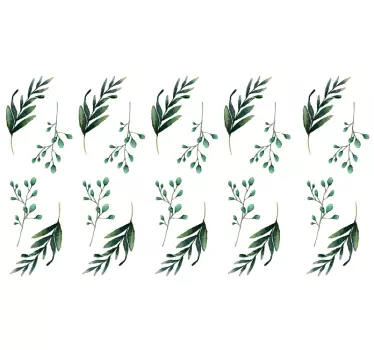 eucalyptus patterns furniture decal - TenStickers