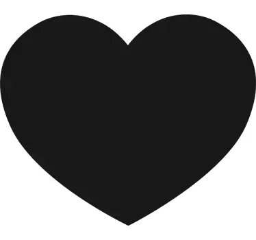 Heart Chalkboard Sticker - TenStickers