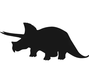 Triceratops blackboard dinosaur wall sticker - TenStickers