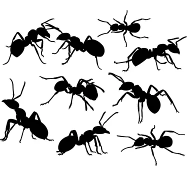 Set of ants living room wall sticker - TenStickers