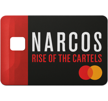 Credit card sticker narcos mastercard wrap - TenStickers