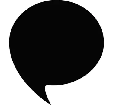 Speech Bubble Blackboard Decal - TenStickers
