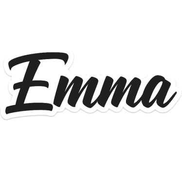 Elegant bold custom name wall sticker - TenStickers