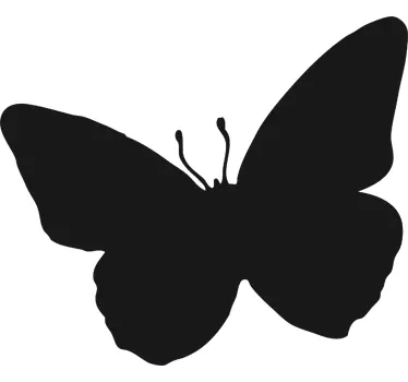 Silhouette blackboard of butterfly wall sticker - TenStickers