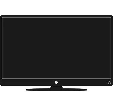 Flat Screen Television Blackboard Sticker - TenStickers