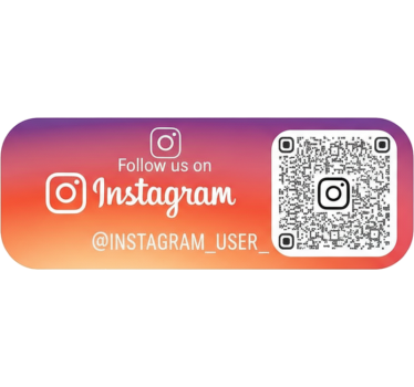 Internet sticker sunset gradient instagram qr - TenStickers