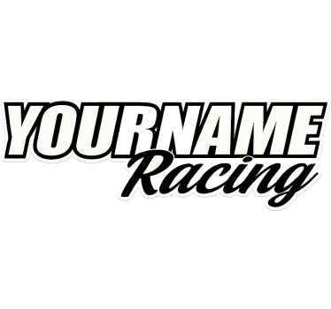Customisable sticker your name racing - TenStickers
