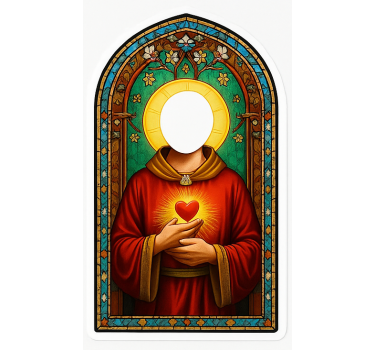 Customisable sticker man saint personalize - TenStickers