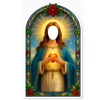 Customisable sticker woman saint personalise - TenStickers