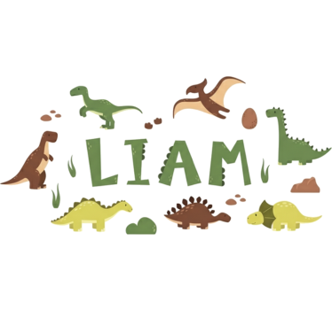 Customisable sticker dinosaur for children's room - TenStickers