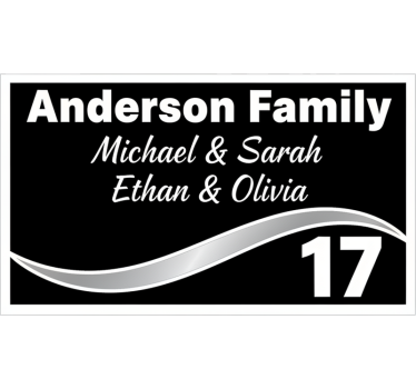 Customisable sticker for personalized mailbox letters - TenStickers
