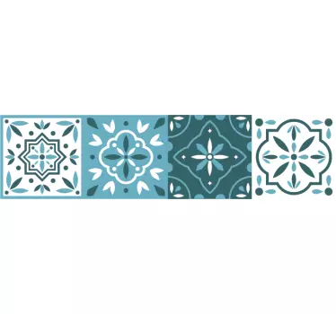 Colorful geometric patterns furniture decal - TenStickers