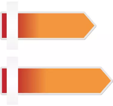 Customisable Vinyl Indication Arrow Stickers - TenStickers