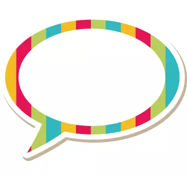 Lively speech bubble wall stickers for kid - TenStickers