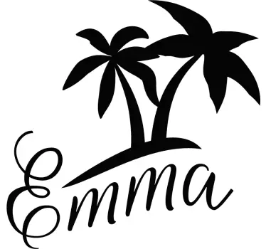 Palm Tree Design Location sticker - TenStickers