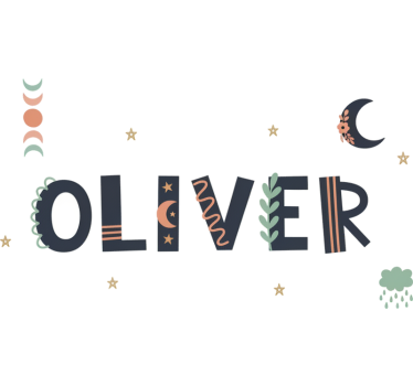 Illustration sticker custom children's room design - TenStickers