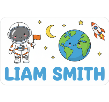 Illustration sticker custom lunchbox label - TenStickers