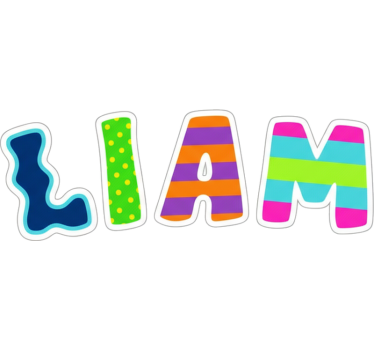 Illustration sticker custom funky lettering design - TenStickers