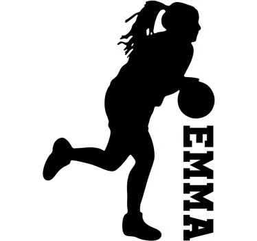 Dynamic Ball Player basketball wall sticker - TenStickers