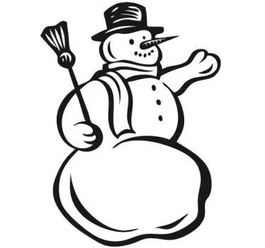 Snowman Sticker - TenStickers