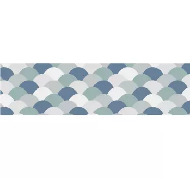 Fish Pattern Stair Decal - TenStickers