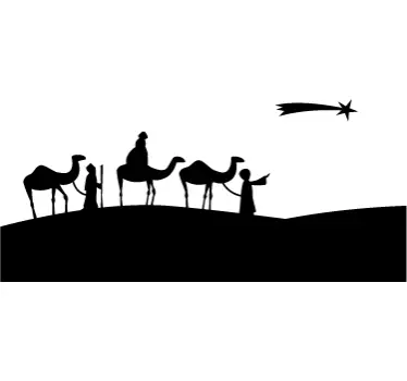 Three Kings Wall Sticker - TenStickers