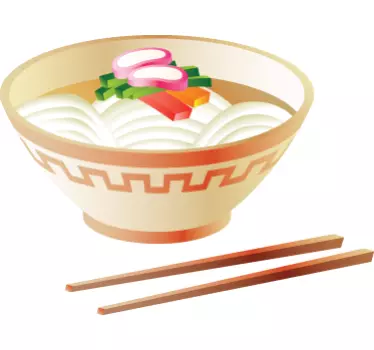 Soup Oriental Food Decal - TenStickers