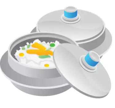 Food Serving Containers cuisine wall sticker - TenStickers