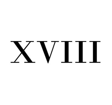Roman number decal for car - TenStickers