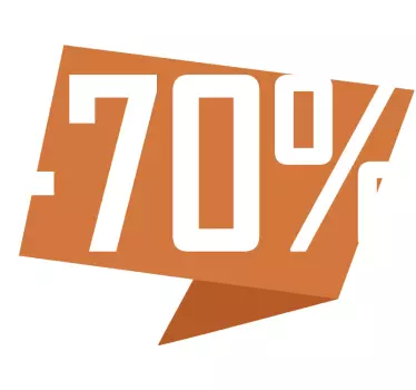 descuento con numeros  sales sticker - TenStickers